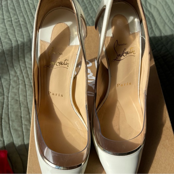 Christian Louboutin Cosmo 554 Snow Size 38.5 *read - Picture 5 of 14